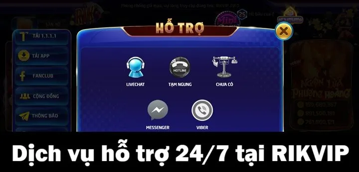 Trang chủ Rikvip 70 Nâng cao trải nghiệm với dịch vụ Rikvip hỗ trợ 24/7